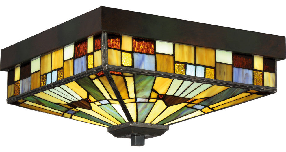 Inglenook 3-Light Flush Mount, Valiant Bronze