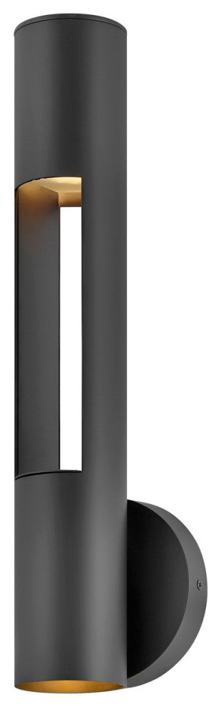 Hinkley Oslo Medium Wall Mount Lantern, Black