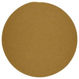 Solid Wool Rug, Vintage Gold, 6' Round
