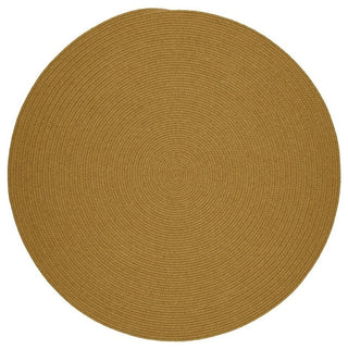 Solid Wool Rug, Vintage Gold, 6' Round