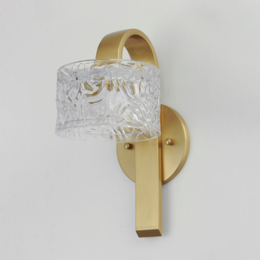 ET2 E11080-124 Elysian 12" Tall LED Wall Sconce - Natural Aged Brass