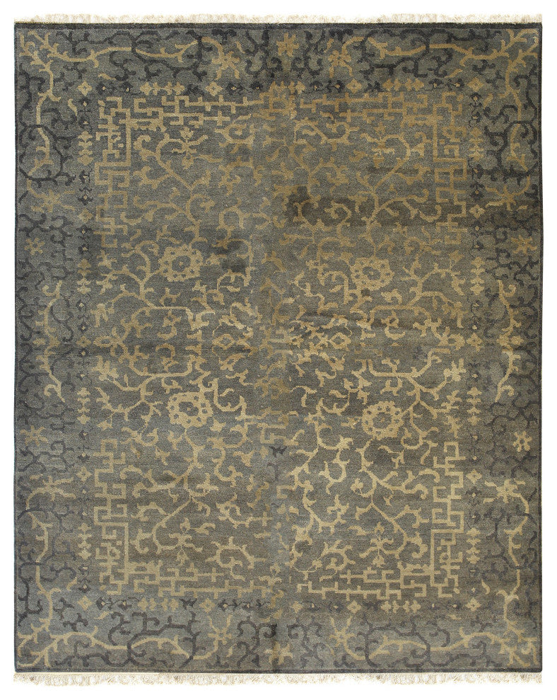 Black Transitional All Over Ningxia Area Rug