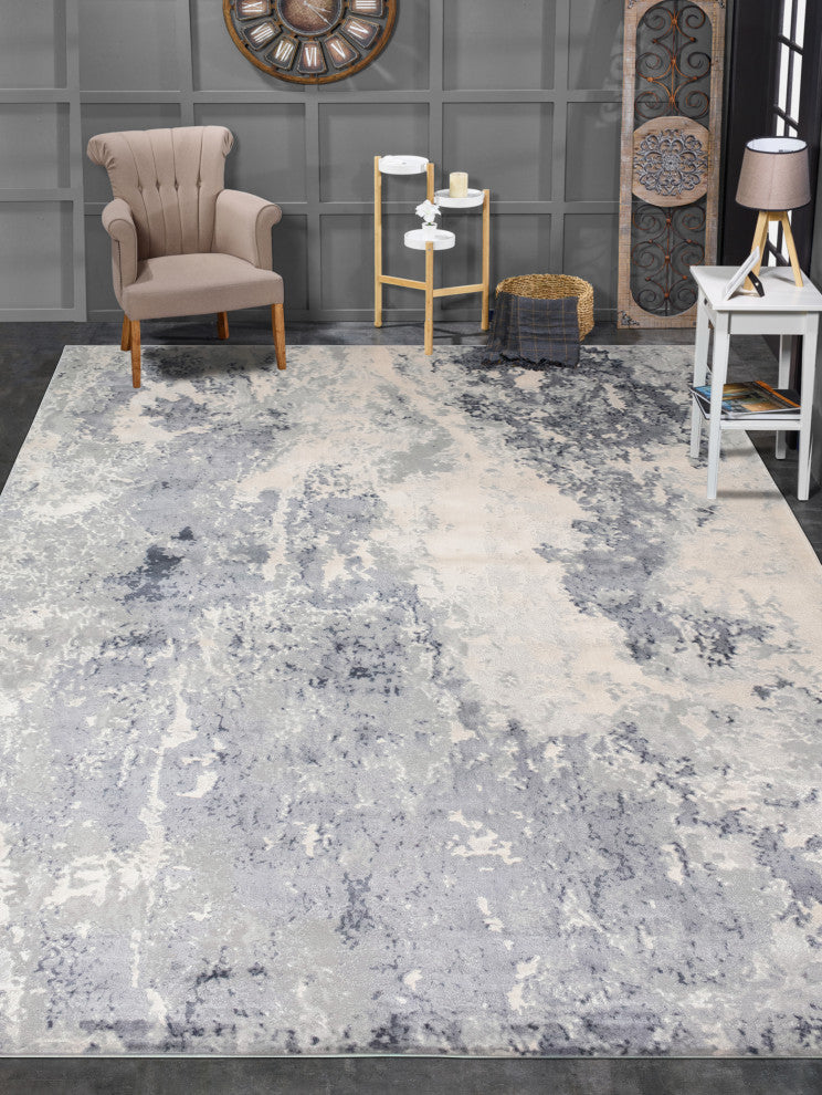Noori Rug High-Low Barron Silver/Charcoal Rug