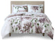 Madison Park Essentials Alice Floral Comforter Set With Bed Sheets, Mauve