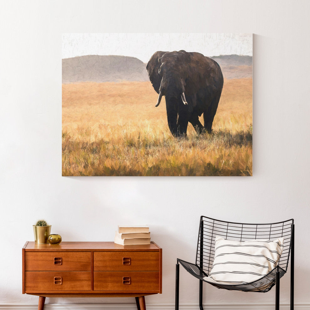 Elephant Landscape 40x30 Canvas