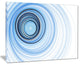 "Blue Radio Waves" Abstract Digital Art Canvas Print