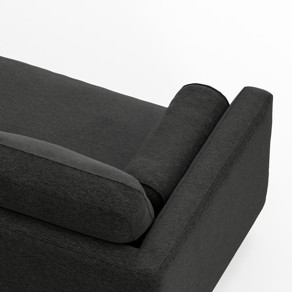 Morrison 72-inch Sofa, Charcoal Gray