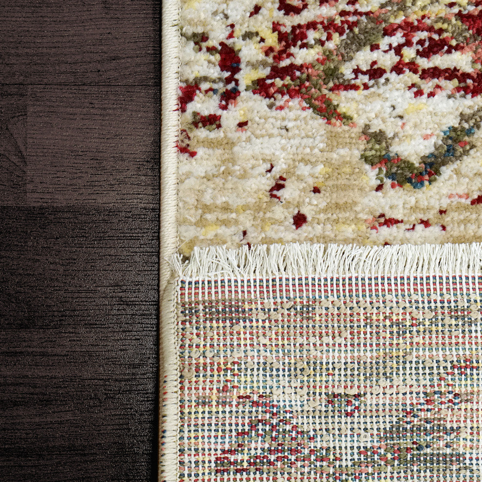 Dynamic Rugs Oxford Area Rug, Cream/Multi, 3.11x5.7