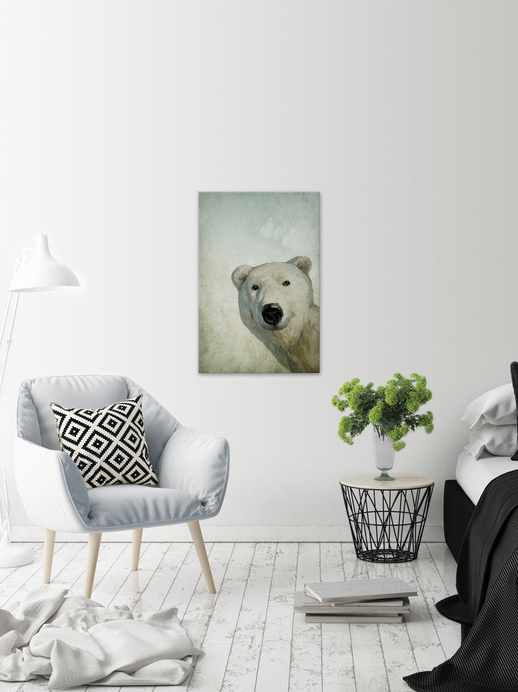 "Hello from Alaska" Painting Print on Wrapped Canvas, 16"x24"