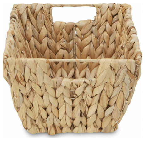 Braided Water Hyacinth Storage Basket