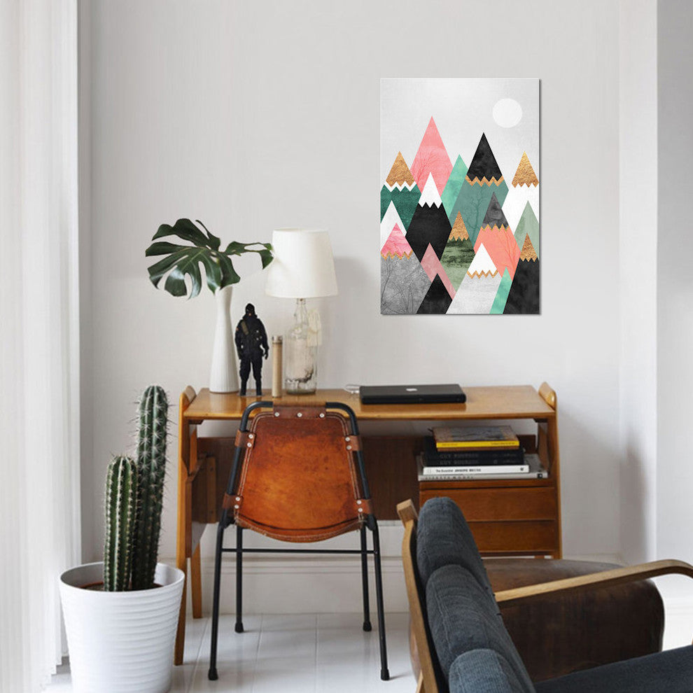 "Pretty Mountains" by Elisabeth Fredriksson, Canvas Print, 18"x12"