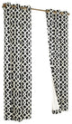 Pair of Thermal Insulated Grommet Top Curtains, Black, 80"w X 63"l