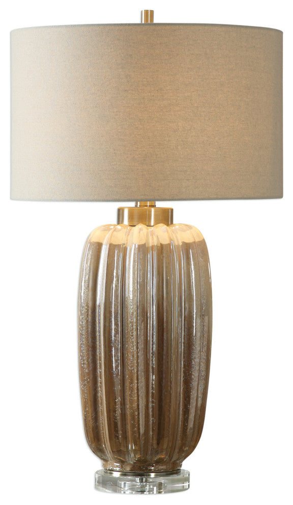 Uttermost 27556-1 Gistova 1 Light 29-3/4" Tall Vase Table Lamp by - Rust Brown