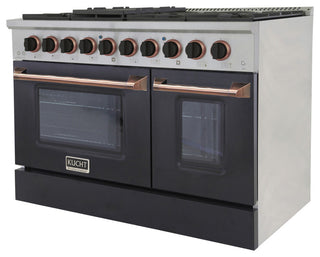 KUCHT Professional 48" 6.7 cu. ft. Range Cust, Black Rose, Natural Gas