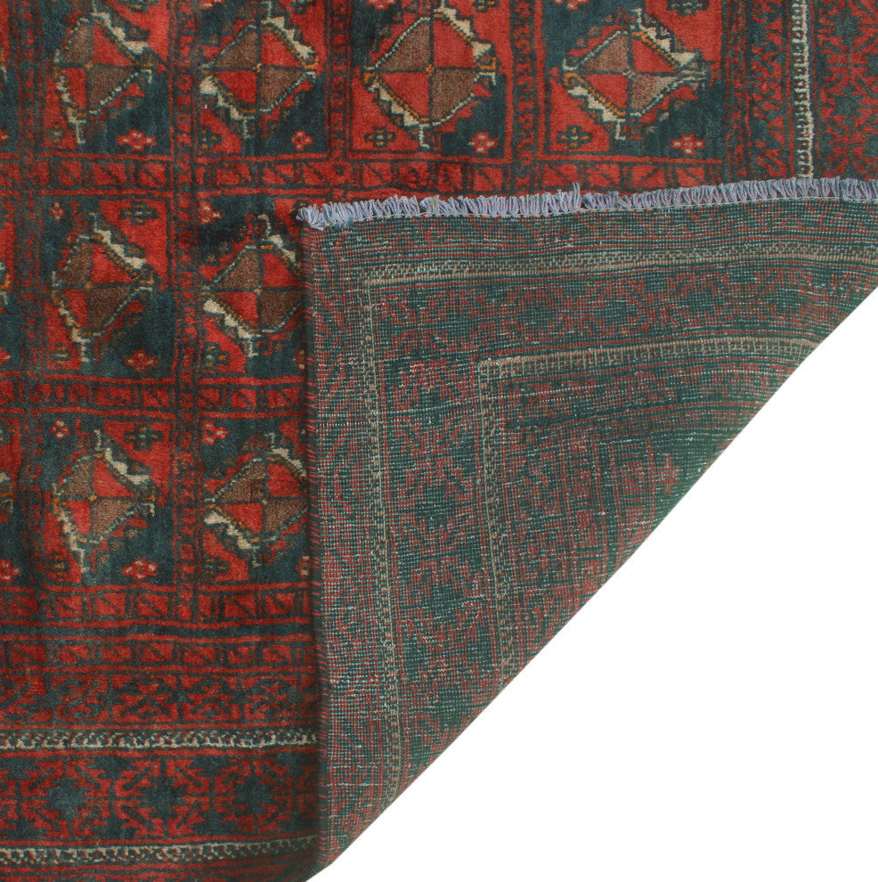 Fine Vintage Distressed Marc Rust/Navy Rug, 3'9x5'10