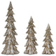 Rustic Champagne Pine Tree, 3-Piece Set