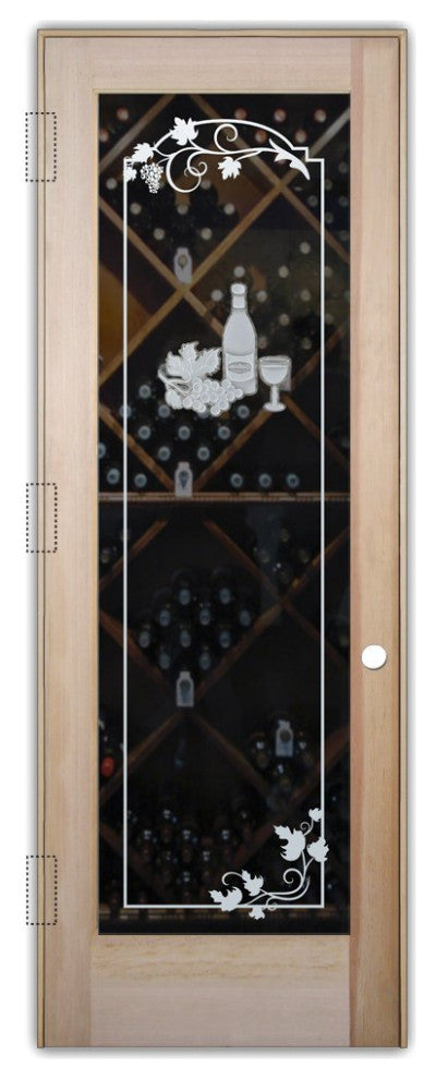 Wine Door - Wine Tasting - Douglas Fir (stain grade) - 30" x 80" - Knob on...