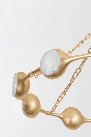 Corbett Lighting 465-52 Riviere 52"W LED Ring Chandelier - Vintage Gold Leaf