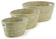 Rivergrass Oval Baskets With Handles, Set of 3