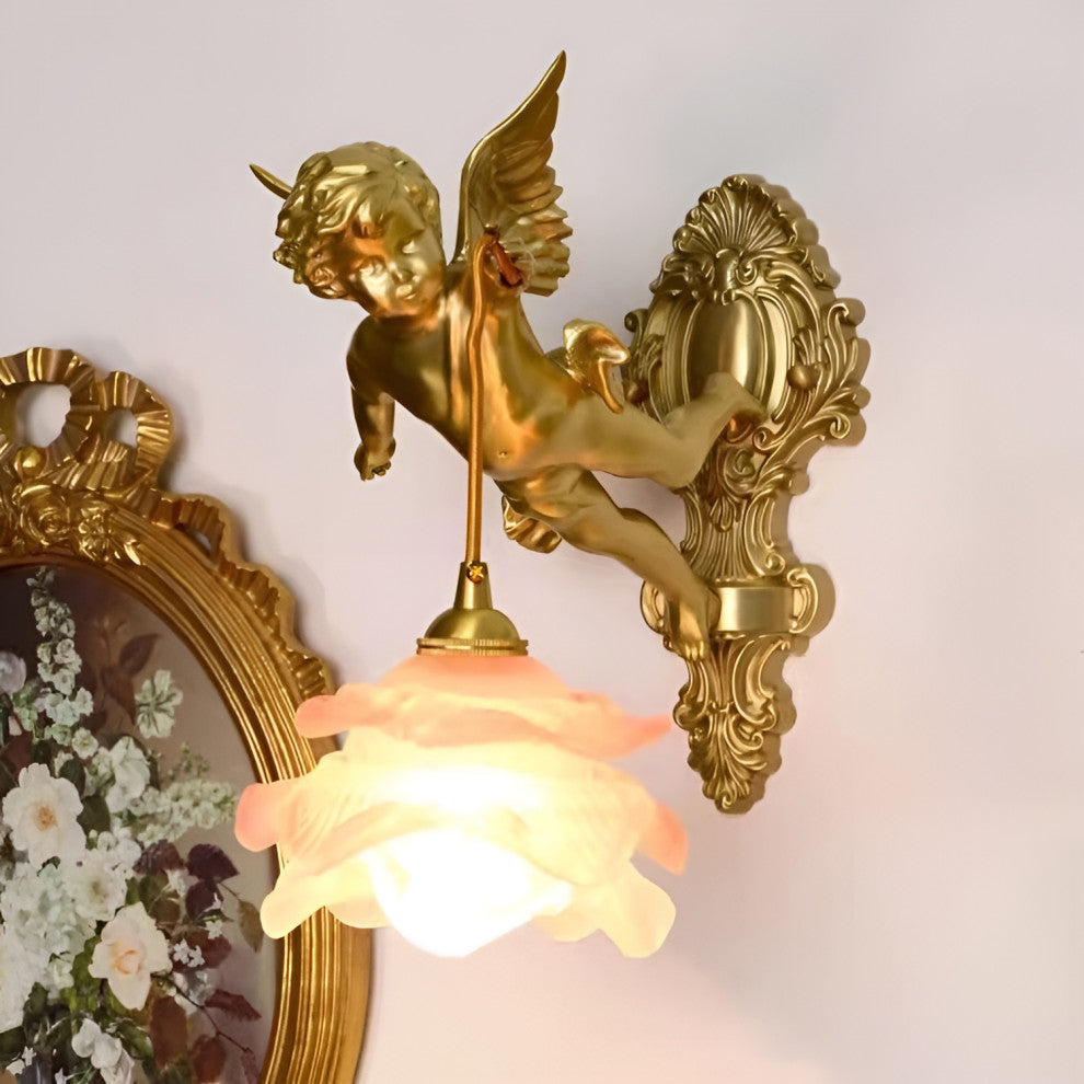 Luxury Wall Lamp in Medieval Style for Living Room, Bedroom, B, Warm Light