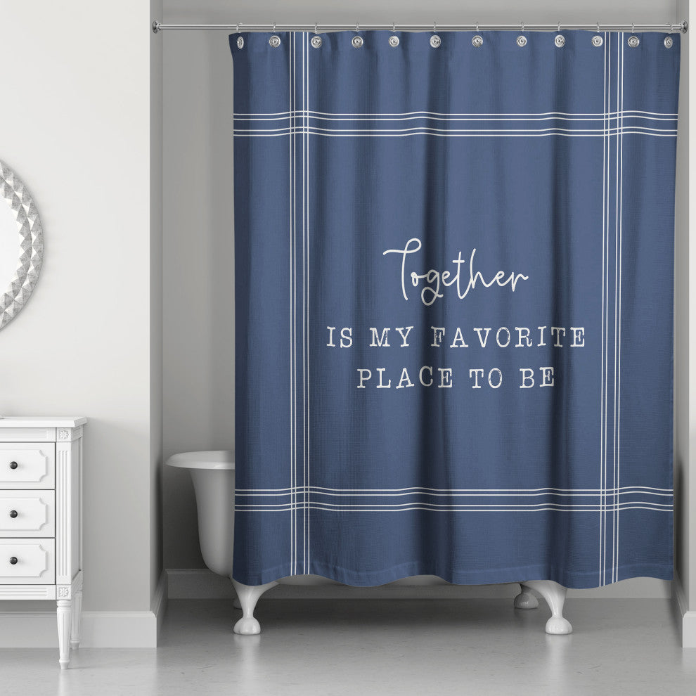 Together Favorite Place 2 71x74 Shower Curtain