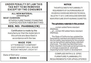 Uttermost Dennen Oak Ottoman