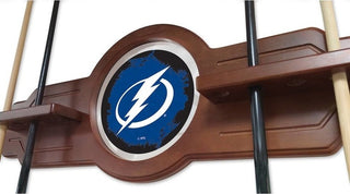 Tampa Bay Lightning Cue Rack, Chardonnay Finish