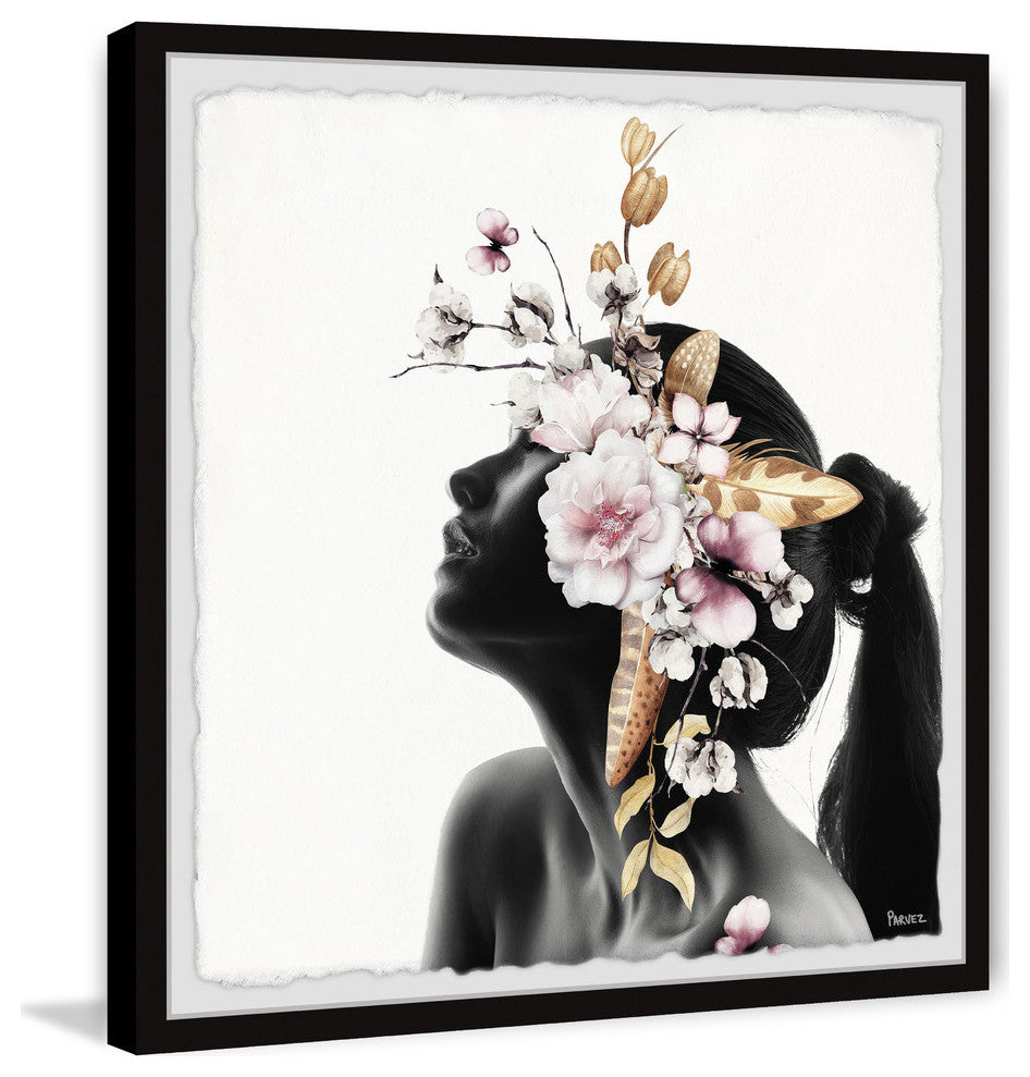 "Blooming Drama" Framed Painting Print, 24"x24"