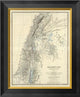 "Palestine, 1861" Framed Canvas Giclee by Alexander Keith Johnston, 17x20"