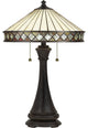 Quoizel TF5210TVB Two Light Table Lamp, Vintage Bronze Finish
