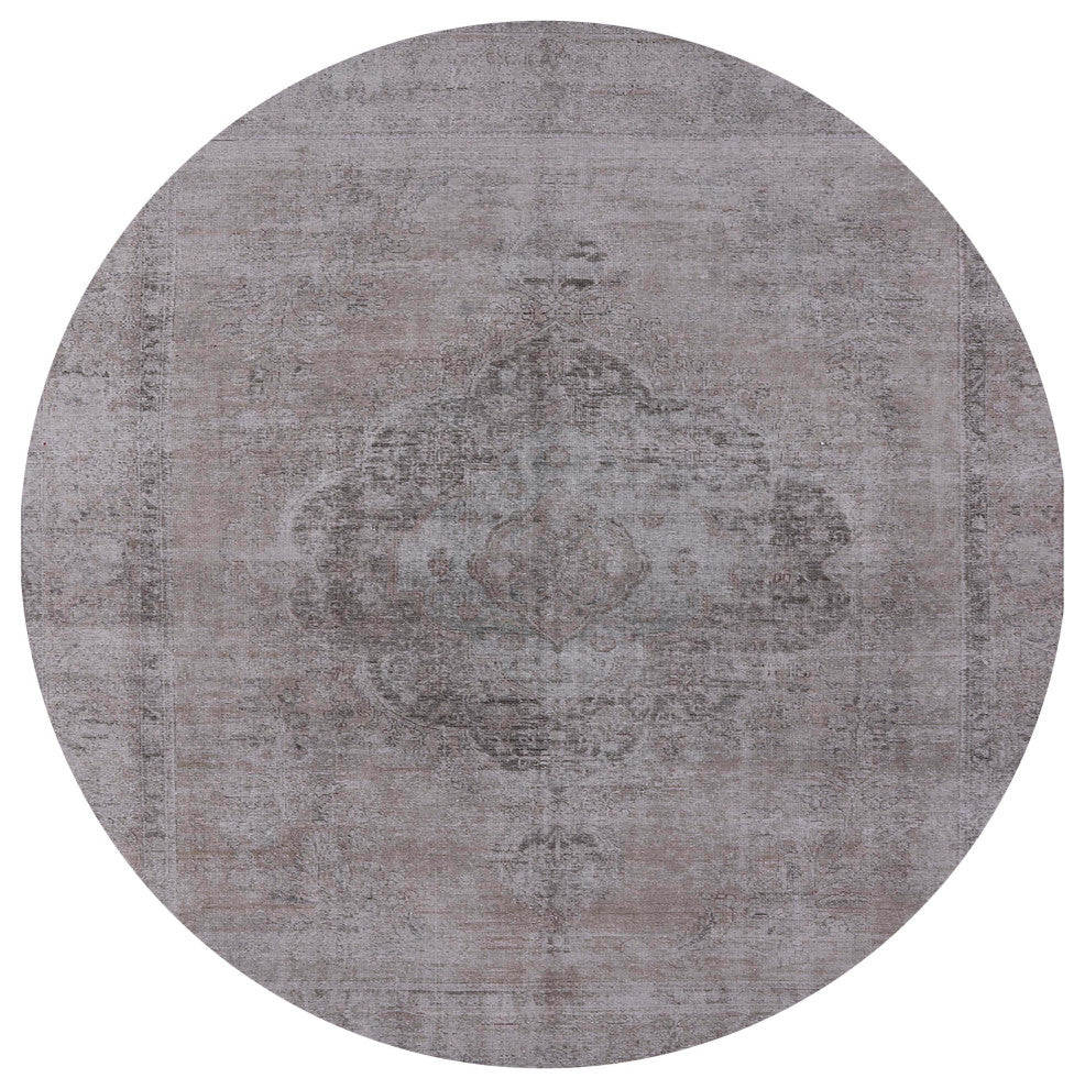 Ahgly Company Indoor Round Mid-Century Modern Area Rugs, 8' Round