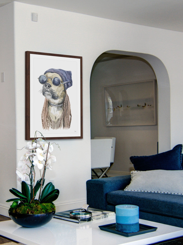 "Rockstar" Framed Painting Print, 20"x30"