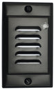 NICOR FPVBK-PC Vertical Faceplate for LED Step Light STP-10-120-WH-PC