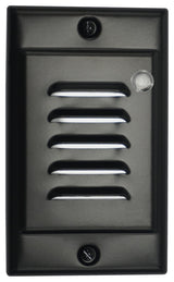 NICOR FPVBK-PC Vertical Faceplate for LED Step Light STP-10-120-WH-PC