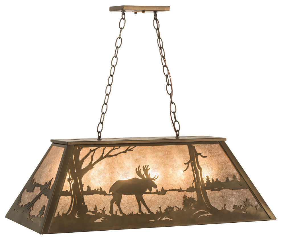 33L Moose at Lake Oblong Pendant