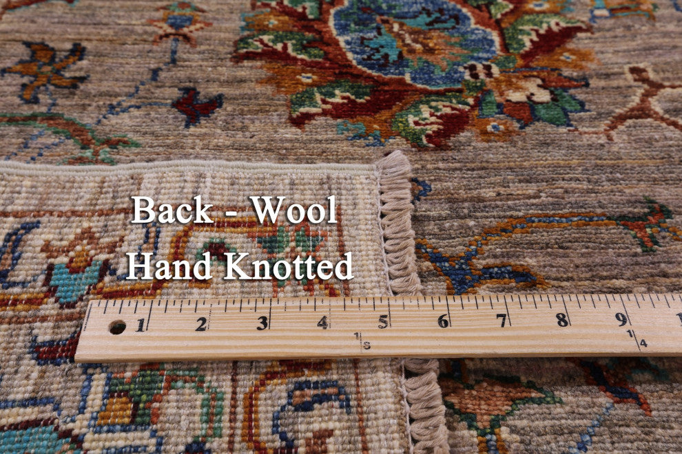 5' 9" X 7' 10" Persian Tabriz Hand Knotted Wool Rug - Q12491