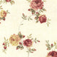 Rose Gardens 2, Romantic Floral Flower Cream, Rose Wallpaper Roll
