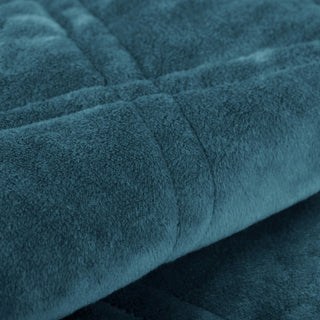 Supersoft Microplush Quilted 4-Piece Bed Spread Set, Blue Sapphire, King