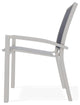 Kendall Sling Stackable Outdoor Dining Chair, Collect Indigo/Warm Gray