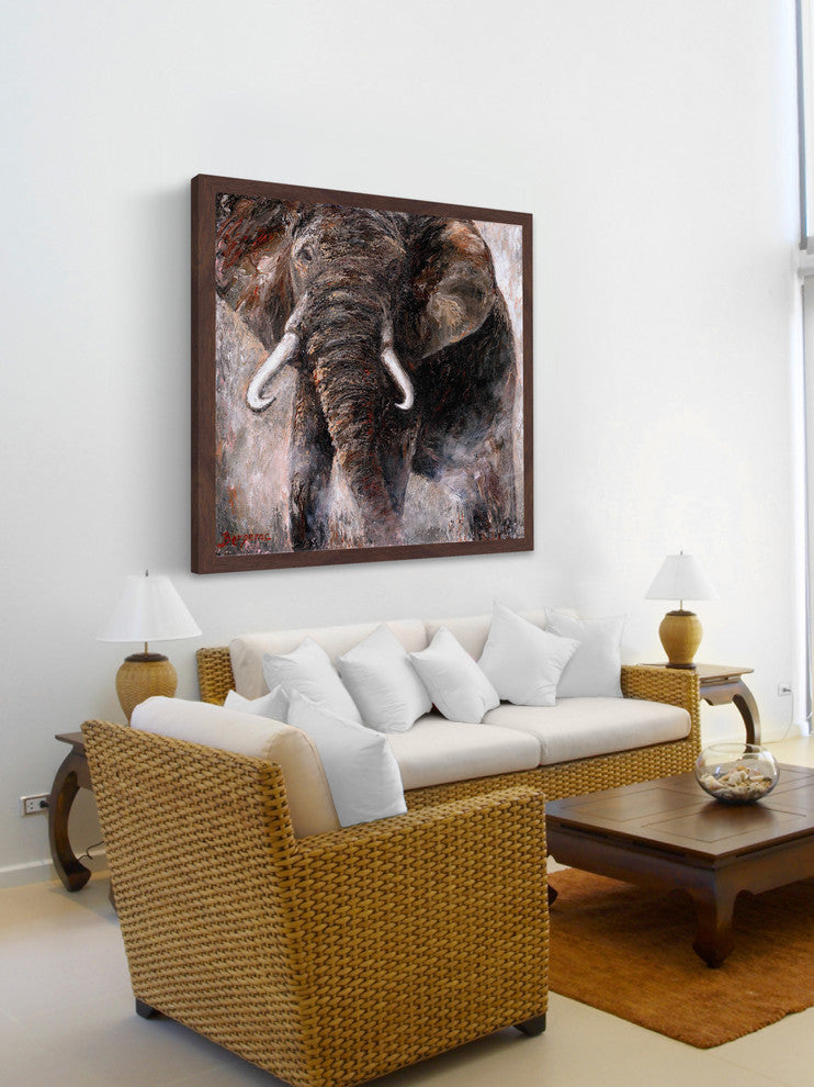 Marmont Hill, "Brave" by Bergerac Framed Painting Print, 32x32