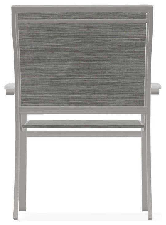 Bazza Sling Stackable Outdoor Dining Chair, Sicily/Warm Gray