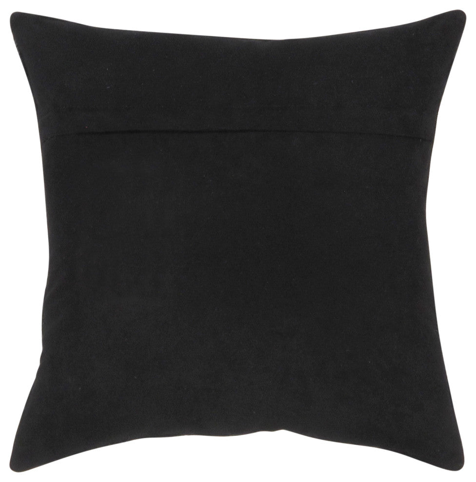 Safari Cowhide Black/Black Decorative Pillow