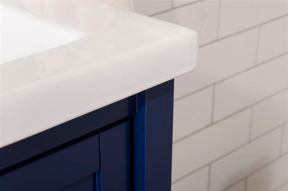 Legion Furniture Colby Single-Sink Vanity, Blue, 24"