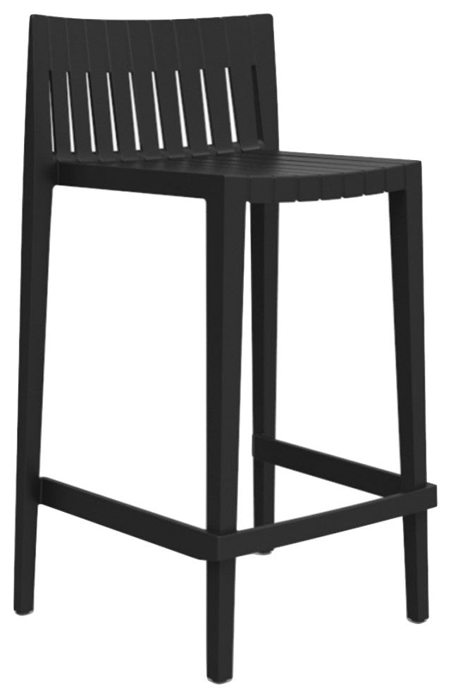 Spritz Counter Stool, Set of 4, Black