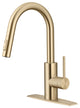 Oletto Pull-Down 1-Hole Kitchen Faucet, Spot Free Antique Champagne Bronze