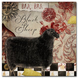Color Bakery 'Baa Baa Black Sheep' Canvas Art, 35x35