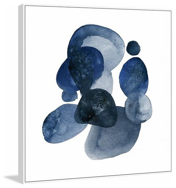 "All Together II" Floater Framed Painting Print on Canvas, 16"x16"