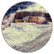 Hot Springs In Yellowstone, Seashore Disc Metal Wall Art, 11"