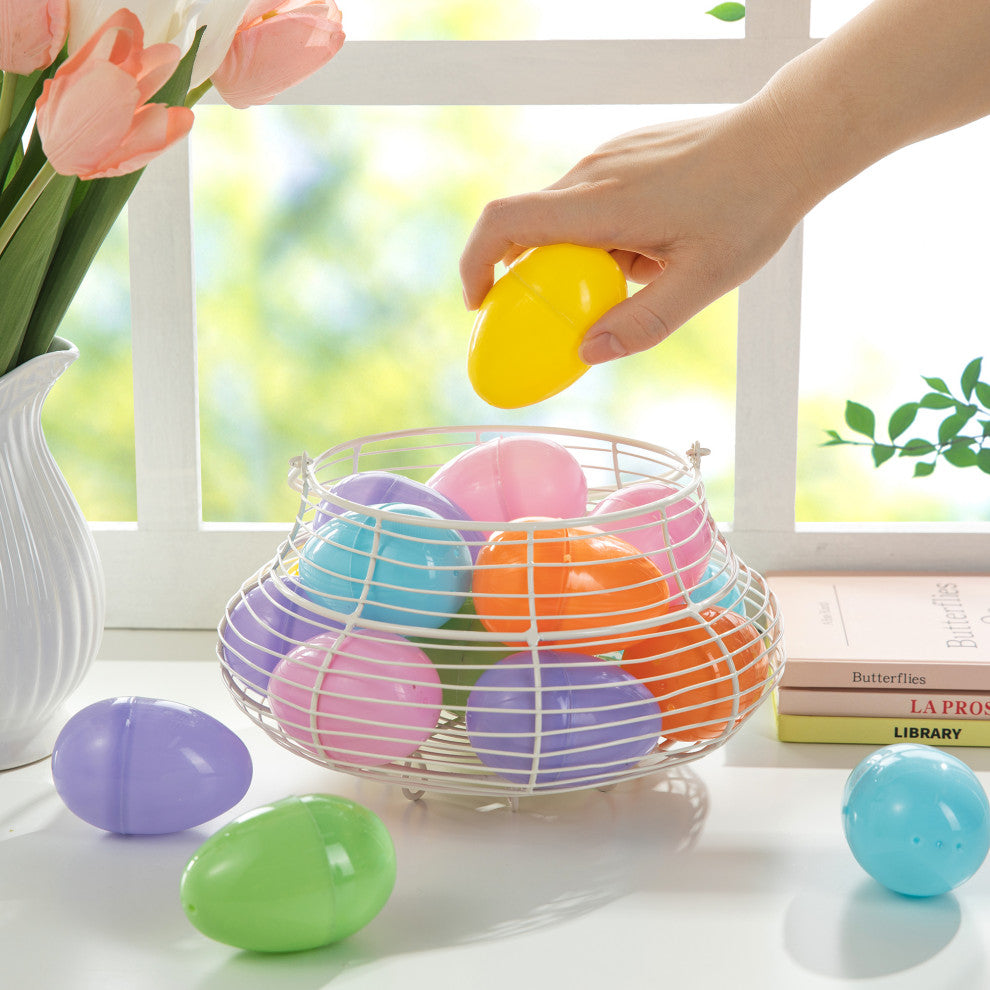 3"H Easter Plastic Fillable Eggs, 60-Pack
