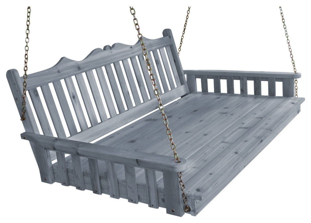Pine Royal English Garden Swingbed, Gray Stain, 75 Inch